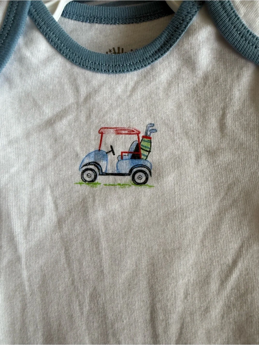 Little Me Golf Club 3-Pack Bodysuits Blue 3 Months NWT